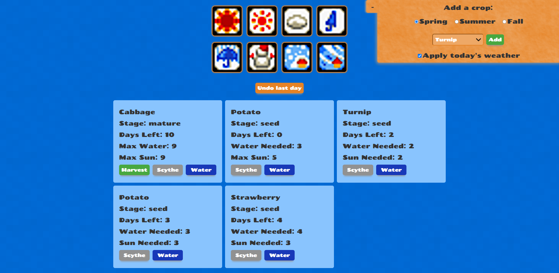 Harvest Moon Weather Desktop Screenshot