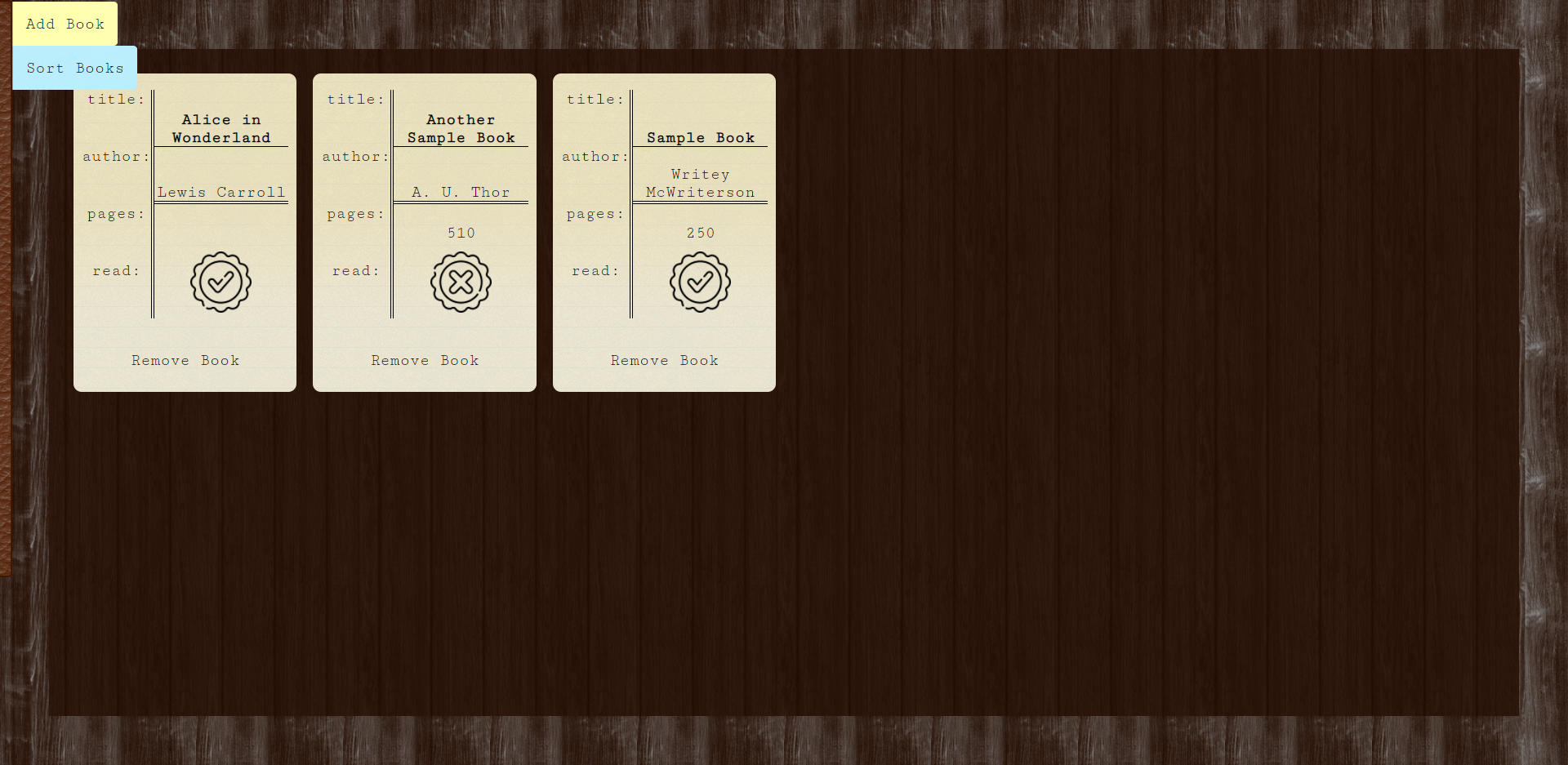 Library App Desktop Screenshot