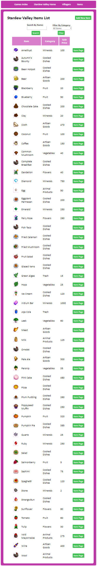 Stardew Valley App Mobile Screenshot